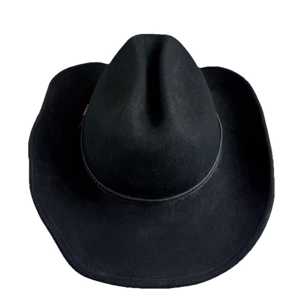 Outback Trading Co Out Of The Chute Black Wool Cowboy Hat Shapeable‎ 1335 Sz XL - Picture 4 of 13